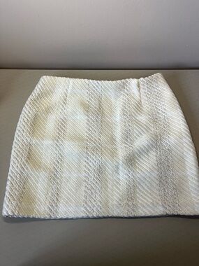 H&M Women's Textured Polyester Blend Mini Skirt - Size Medium